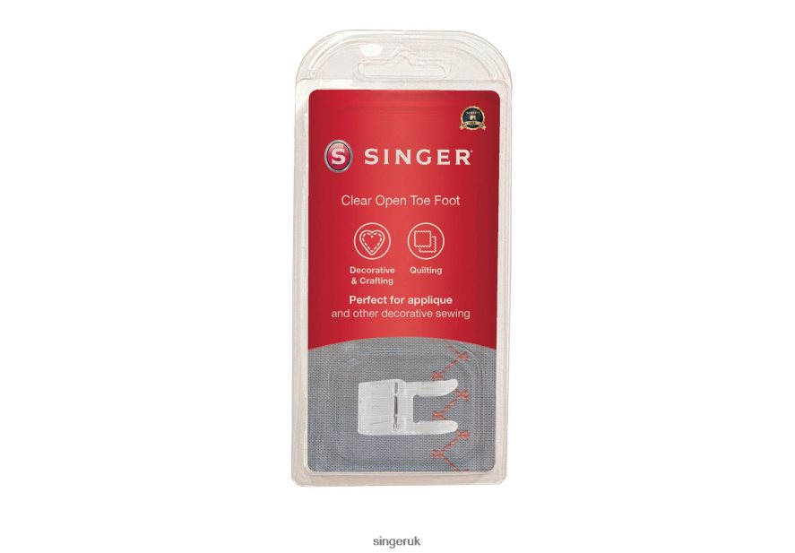 SINGER Clear Open Toe Presser Foot Accessories 2646ZJ138