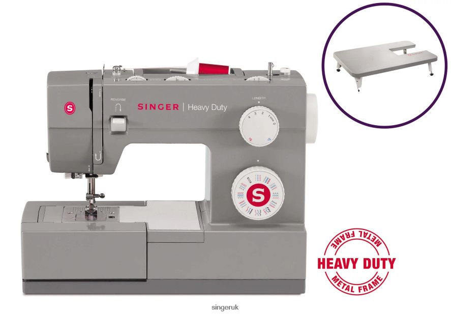 SINGER Heavy Duty 4432 Sewing Machine Extension Table Bundle Machines 2646ZJ17