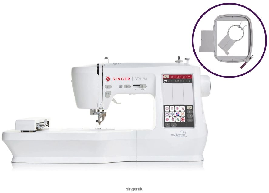 SINGER SE9180 Sewing and Embroidery Machine and Hoops Bundle Machines 2646ZJ1